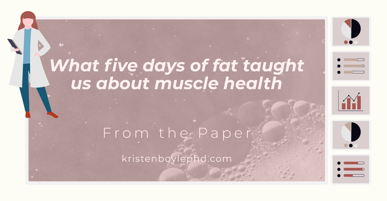 What Five Days of Fat Taught Us About Muscle Health