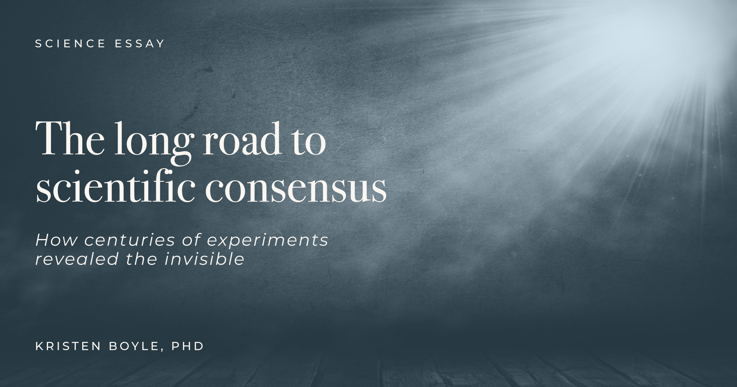 The long road to scientific consensus
