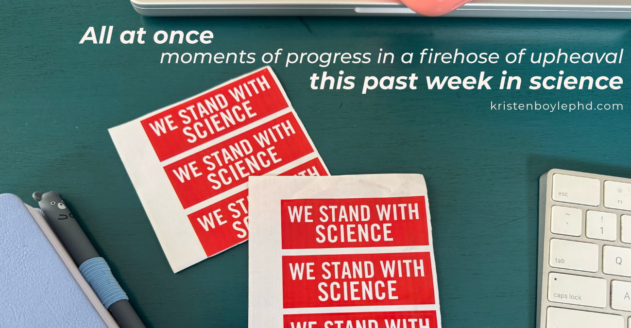 All at once: this past week in science